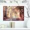 Designart - Golden Autumn Beautiful Forest - Landscape Canvas Art Print
